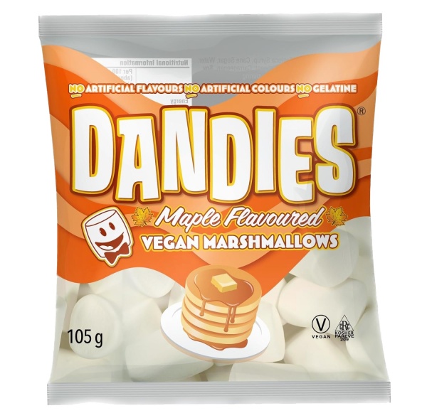 Dandies Maple Flavour Vegan Marshmallows 105g